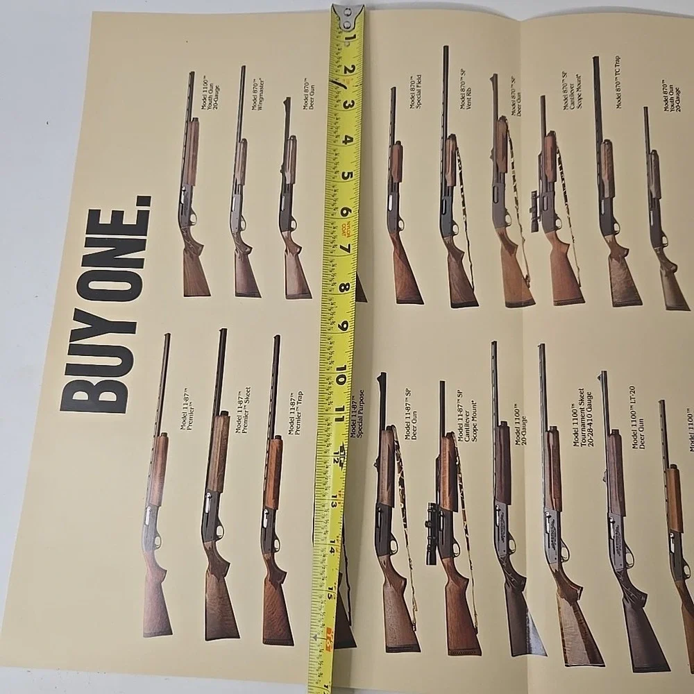1990 Remington‎ Shotguns Store Counter Display, Poster, And Promo Items